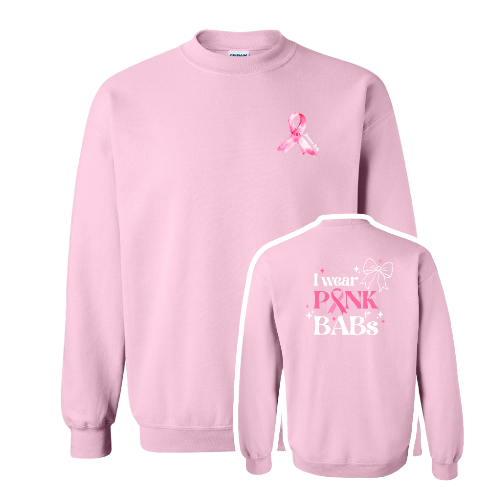 I wear PINK for BABs