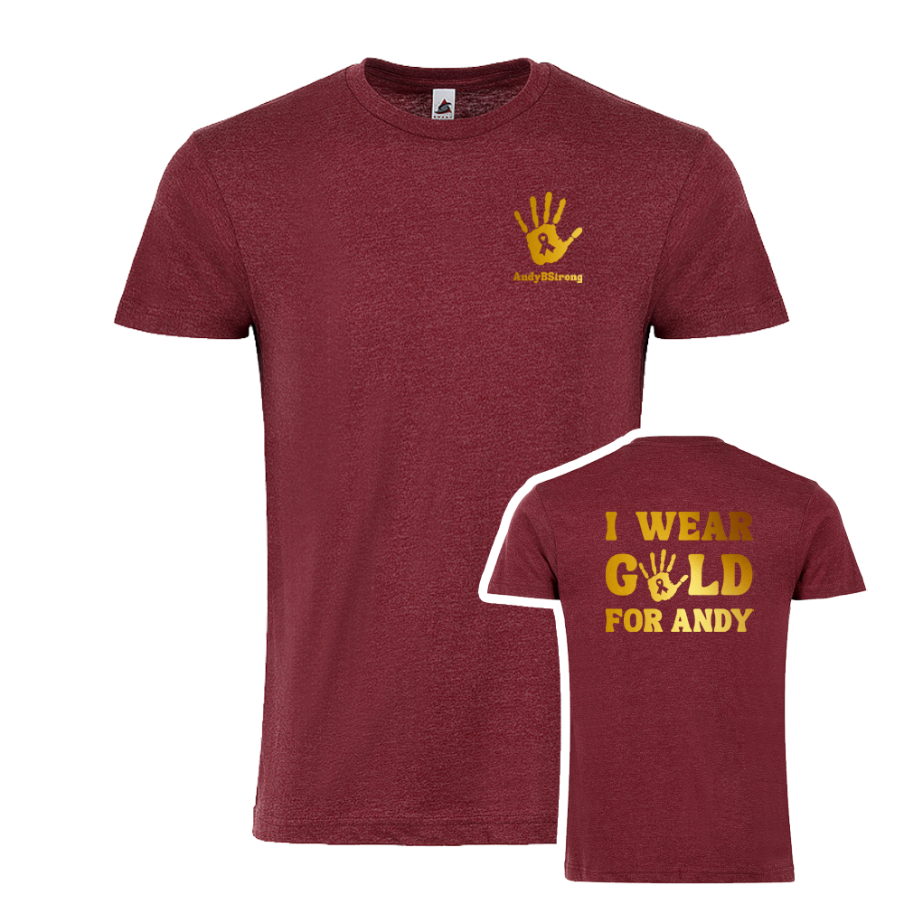 I wear Gold for Andy